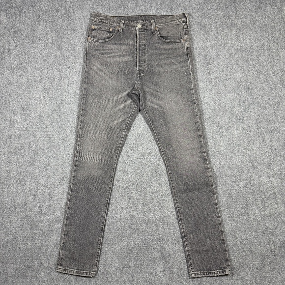 Levis 501 S Jeans Womens 32x32 Slim Gray High Rise 0557 - Picture 1 of 9